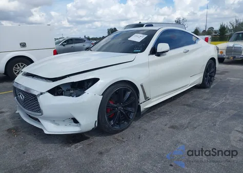 2018 Infiniti Q60 Red Sport 400 from USA, damaged, VIN JN1FV7EL6JM631436